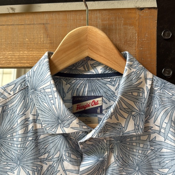 johnnie-O Linen Short Sleeve Shirt Size XL - Picture 2 of 8